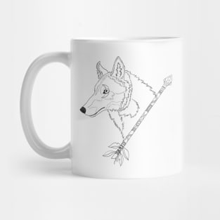 Arrow Wolf Mug